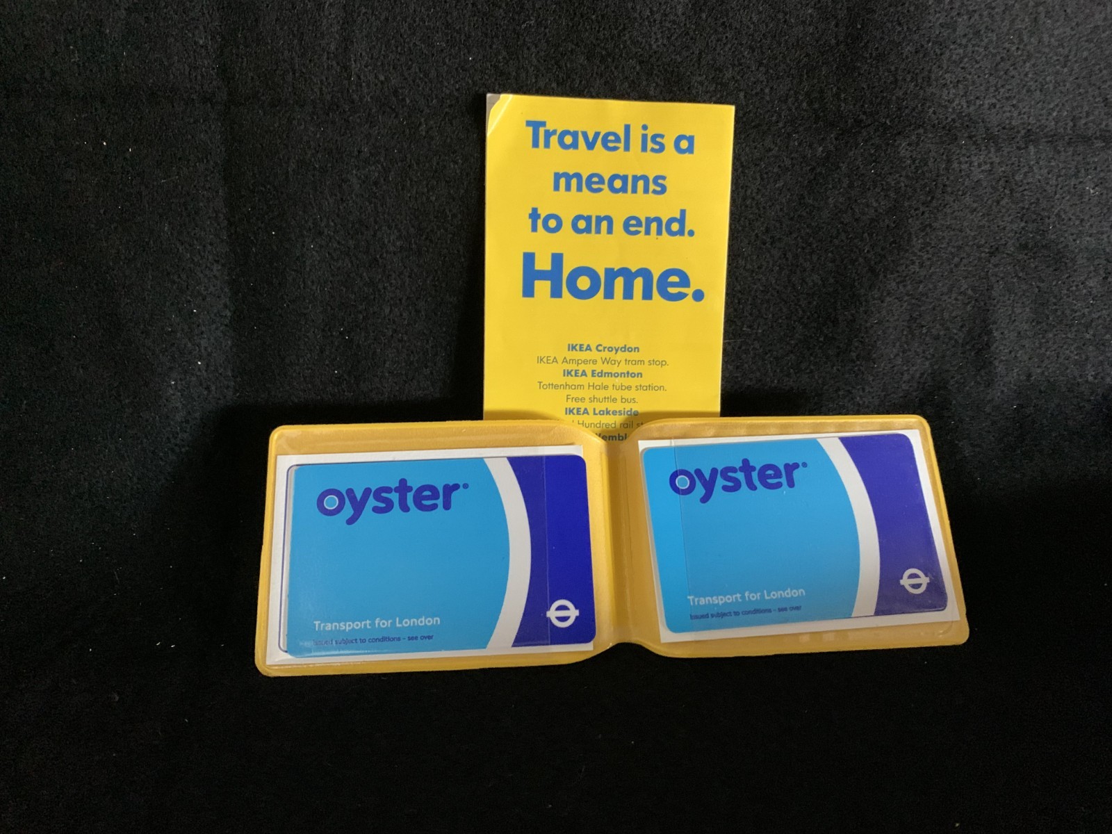 Paris/London Transit Ephemera (’83 Paris Bus Map, ’09 Tube Map, 2 Oyster Cards)