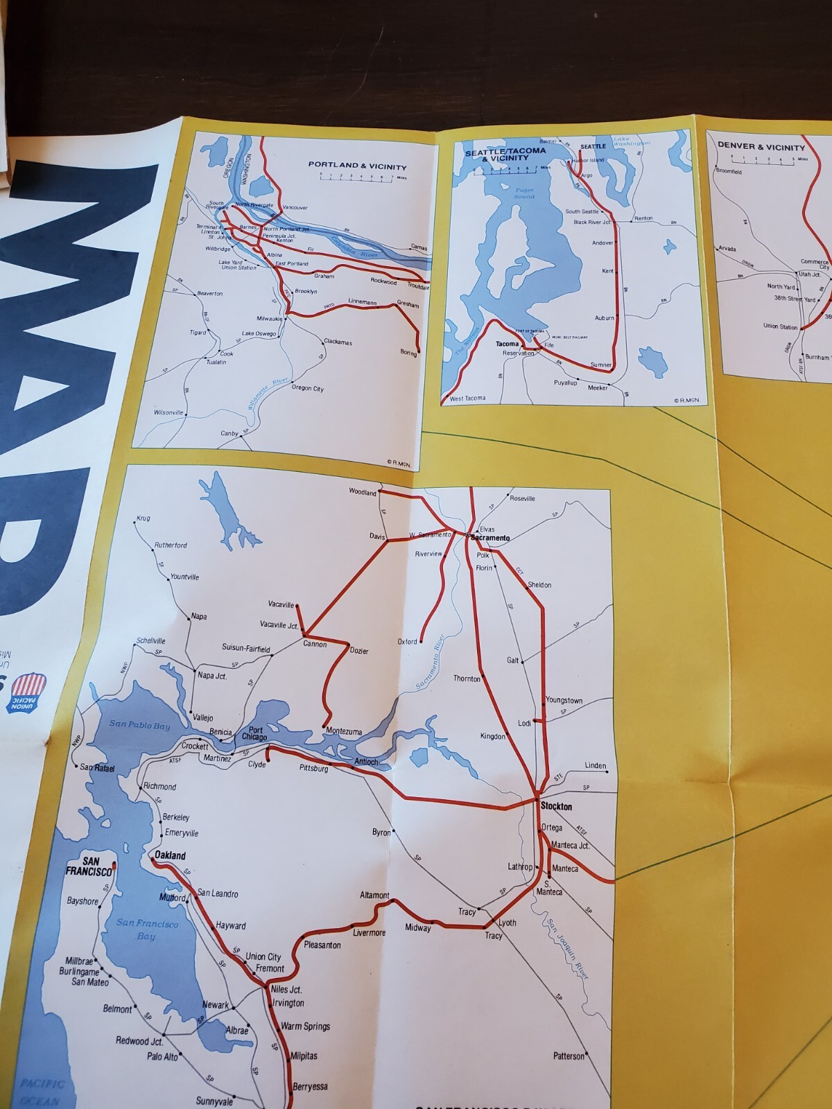 UNION PACIFIC SYSTEM MAP – 3/1984