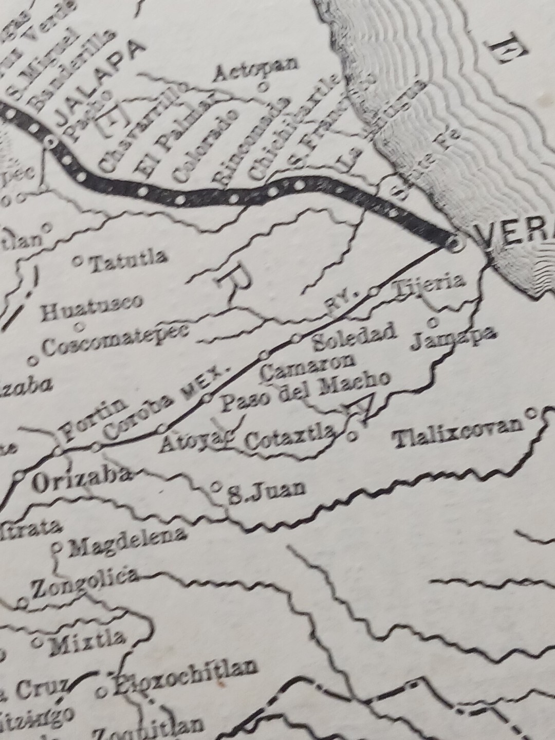 1902 Train Route Map + Report INTEROCEANIC RAILWAY OF MEXICO Vera Cruz Railroad