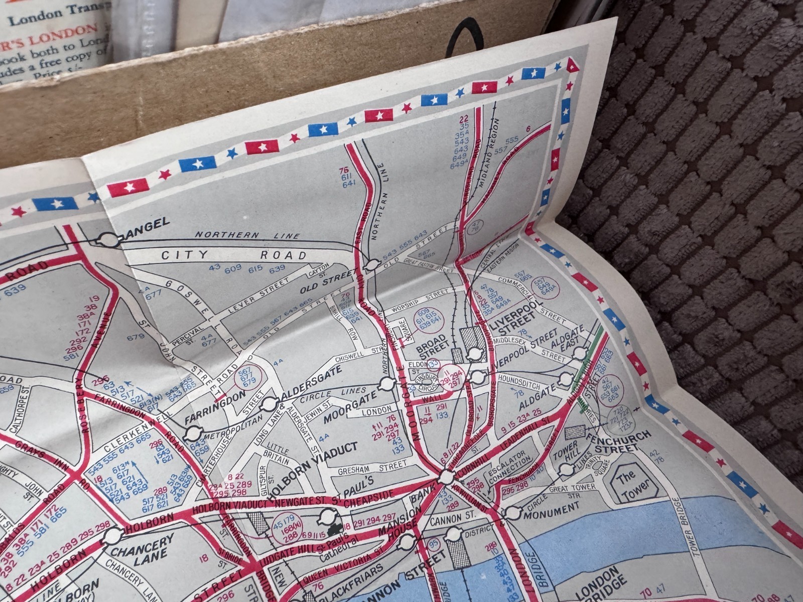 London Transport Underground Tube Map 1953 – Coronation Queen Elizabeth II