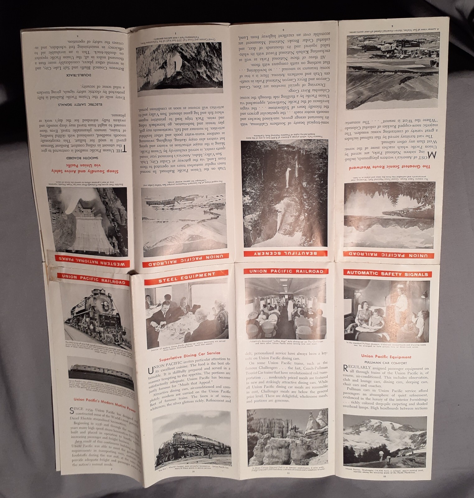 Vintage Union Pacific Map Of The United States 1940’s