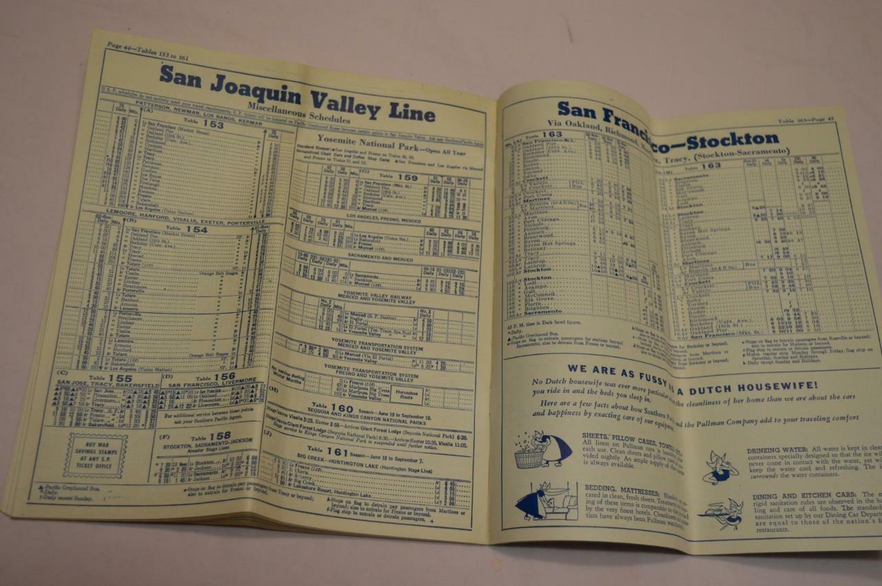 1943 SOUTHERN PACIFIC RAILROAD MAP LOUISIANA TEXAS NEW MEXICO MEXICO ARIZONA