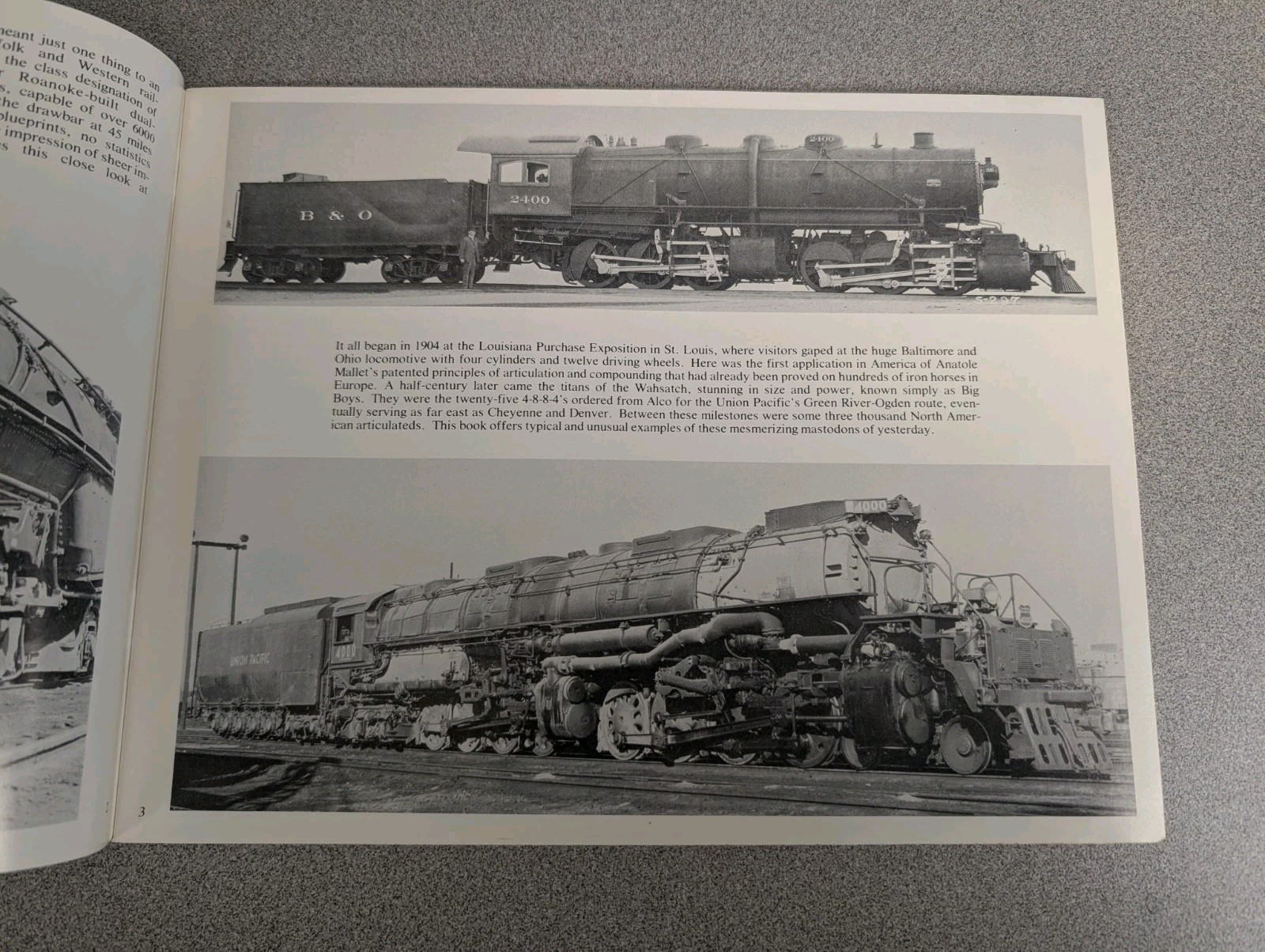 Vintage Giants of the Rails Articulated Steam Book + Rand McNally RR Maps