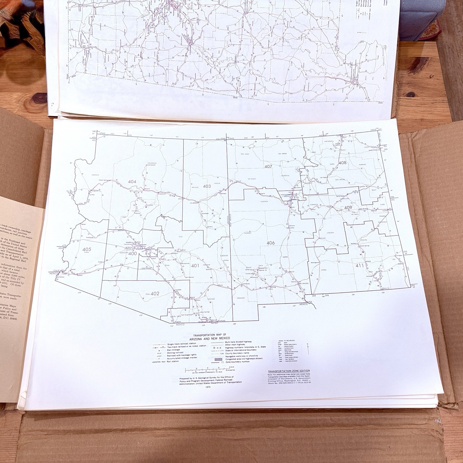 Rare 1975 Prince Lithograph Federal Railroad Atlas (80 Map Collection)