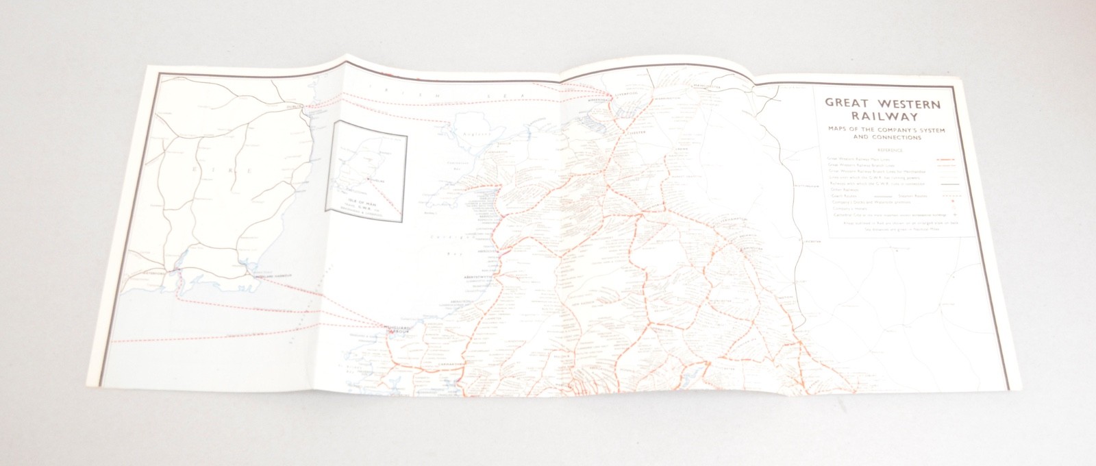 Railway Map GWR / BR Western Region George Philip & Sons 1950s