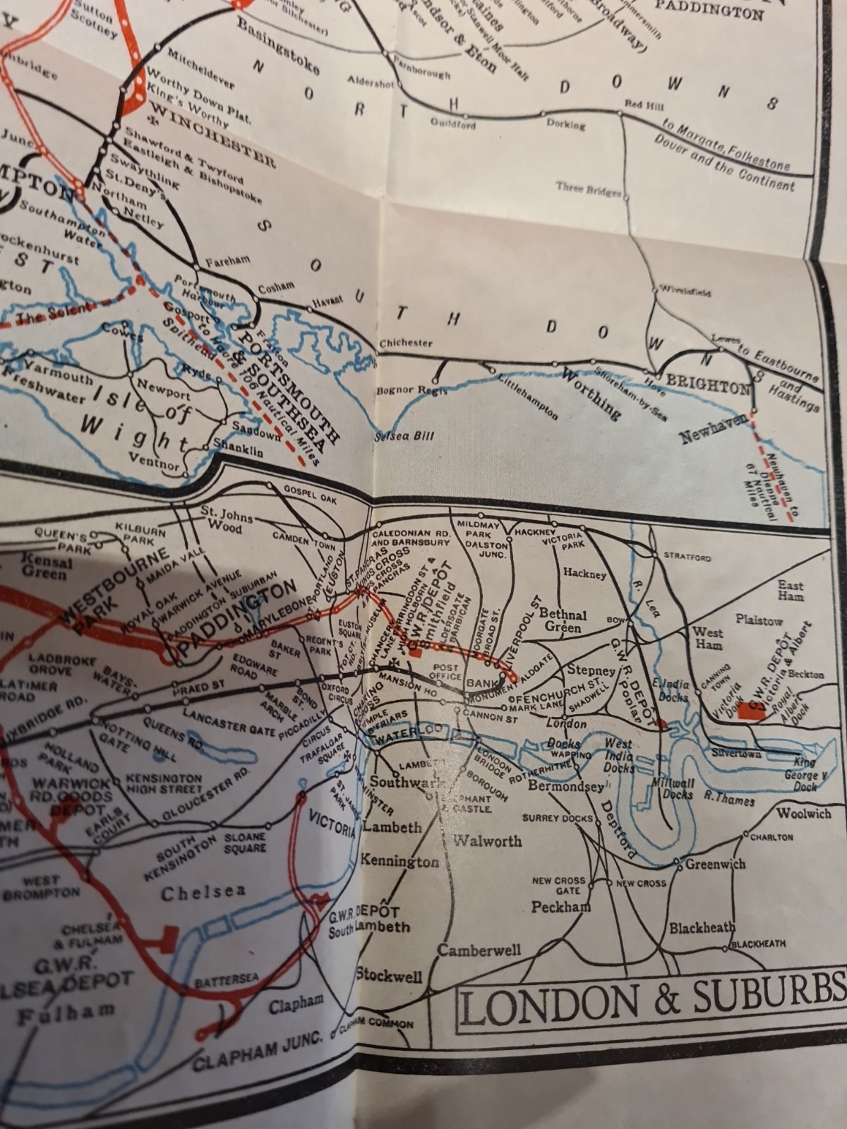 GWR Great Western British Railways Network Map in Great condtion – GWR Hotels