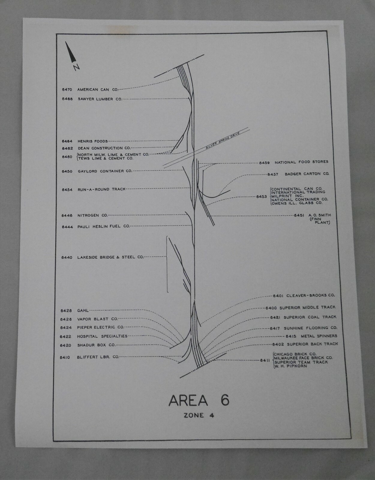 CMSTP&P Milwaukee Road SideTrack, 12 Individual Maps Detailing Business Tracks