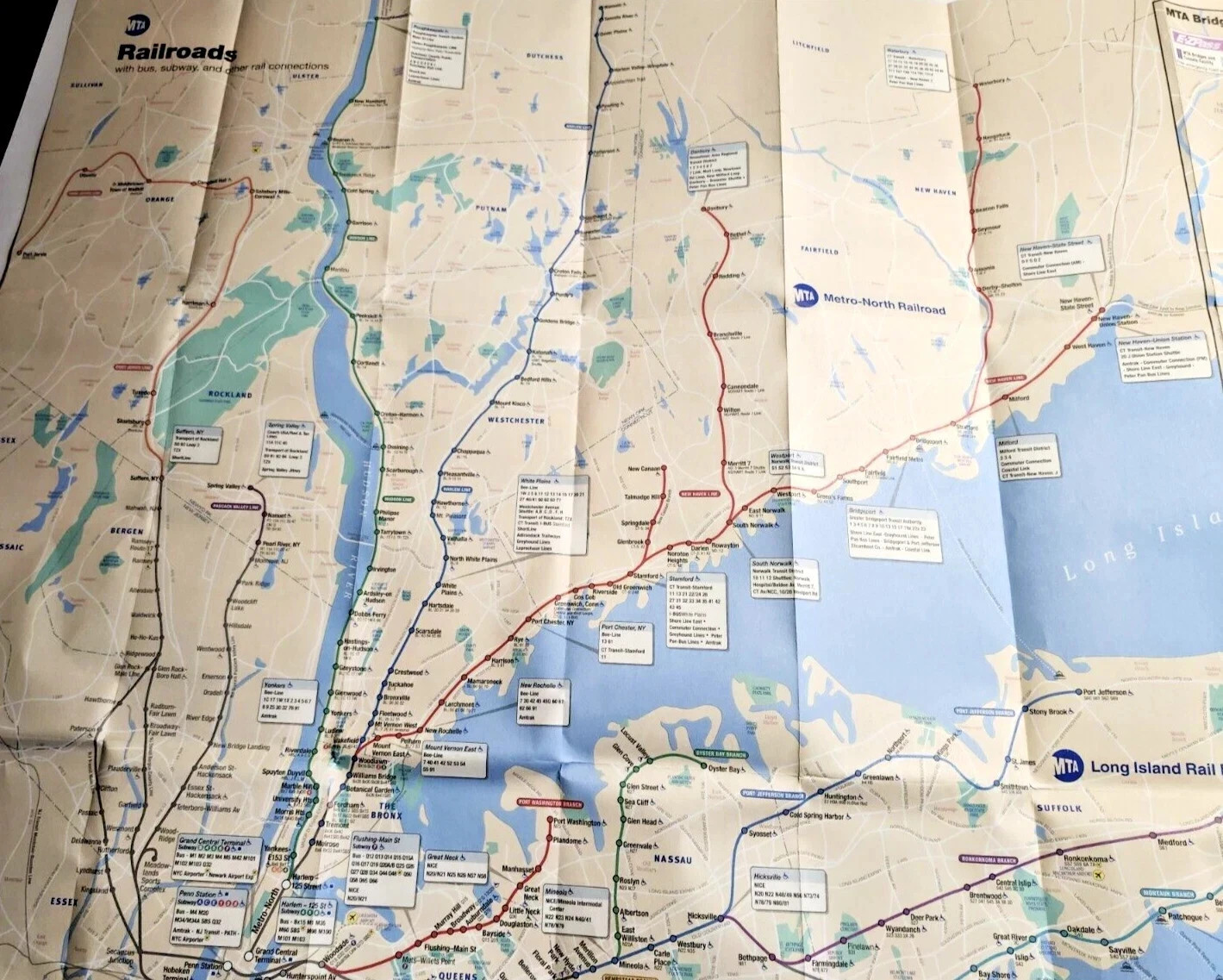 New York City Subway Transit Map September 2018 Vintage NYCT MTA LIRR Railroad