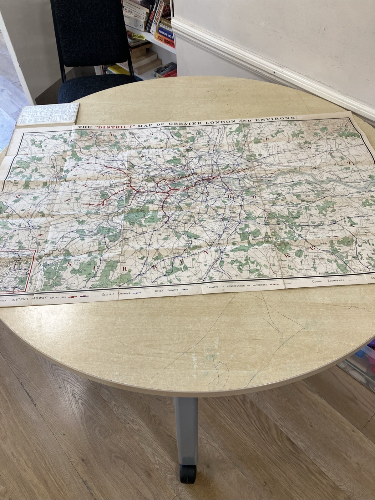 The “District” Map of Greater London & Environs – 1st ed – 1902