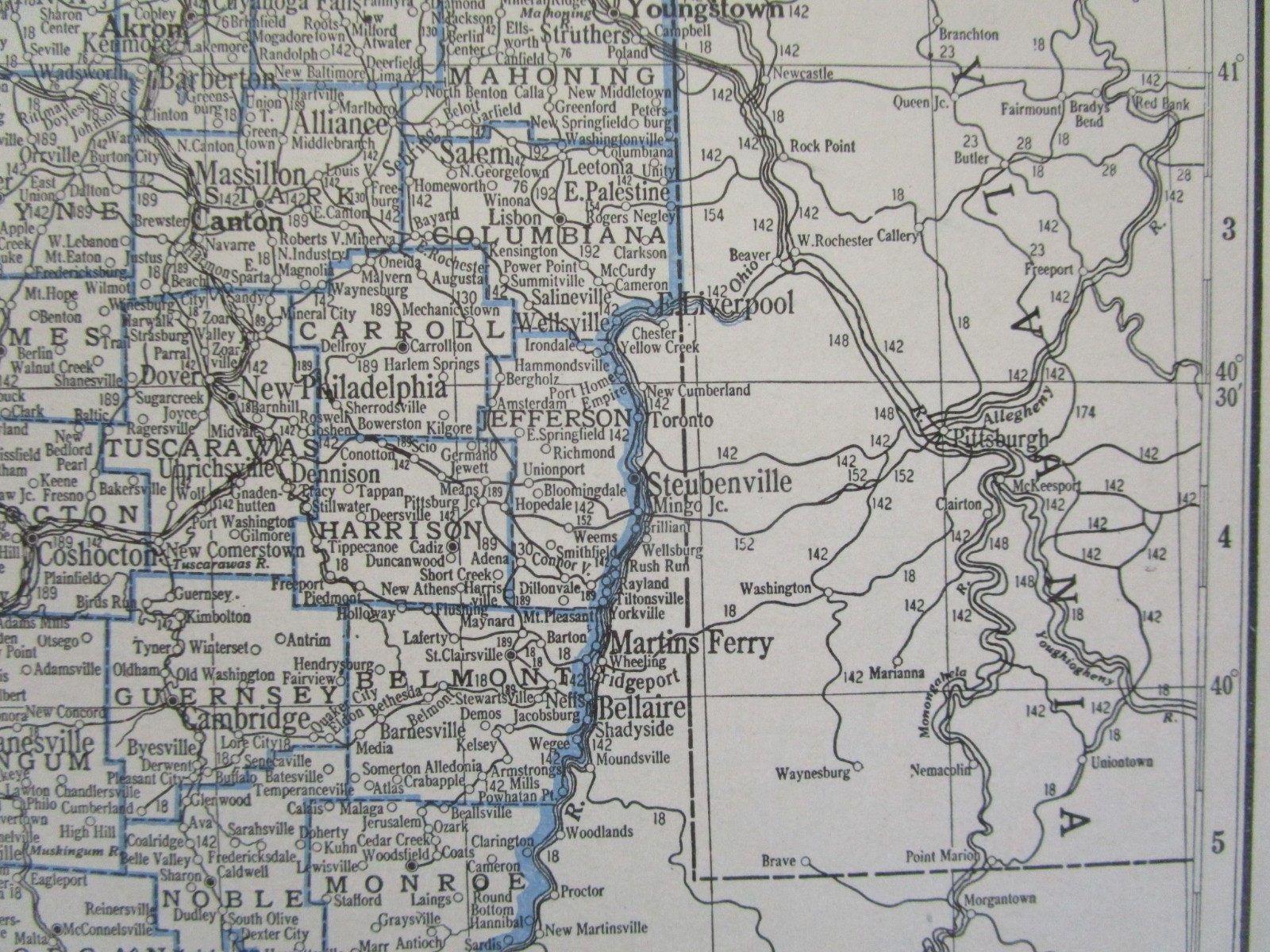 ND OH GREAT DEPRESSION ERA 1931 NORTH DAKOTA RAILROAD Map. C&NW SOO NP ~or~ OHIO