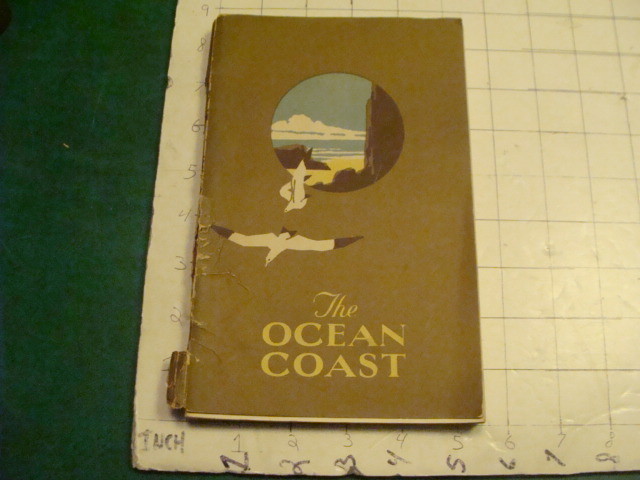 Vintage Original Guide book: 1927 THE OCEAN COAST w GREAT WESTERN RAILWAY MAP