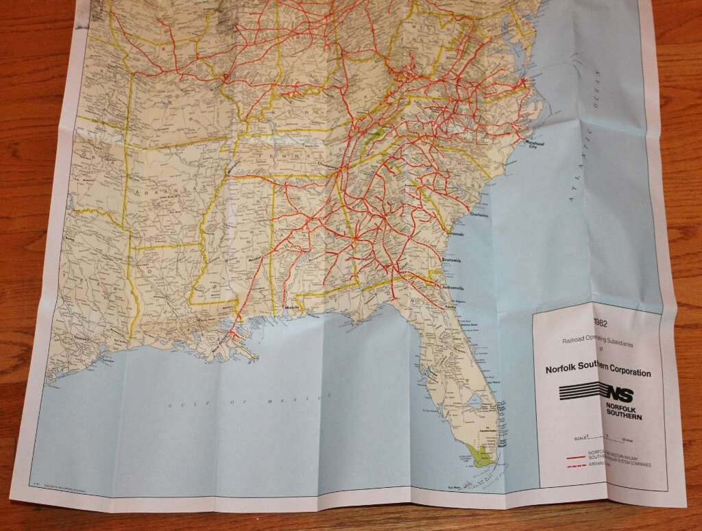Norfolk Southern and Subsidiaries Map 1982