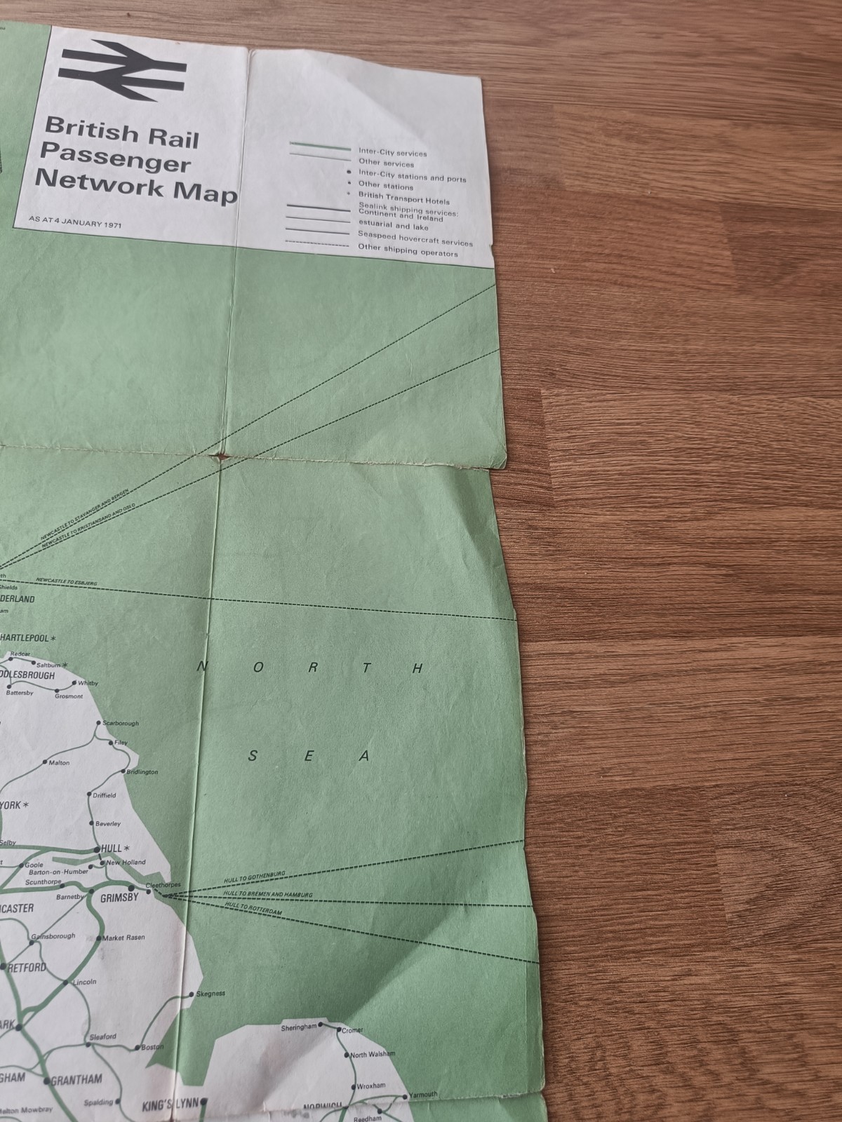 british rail passenger network map 1971
