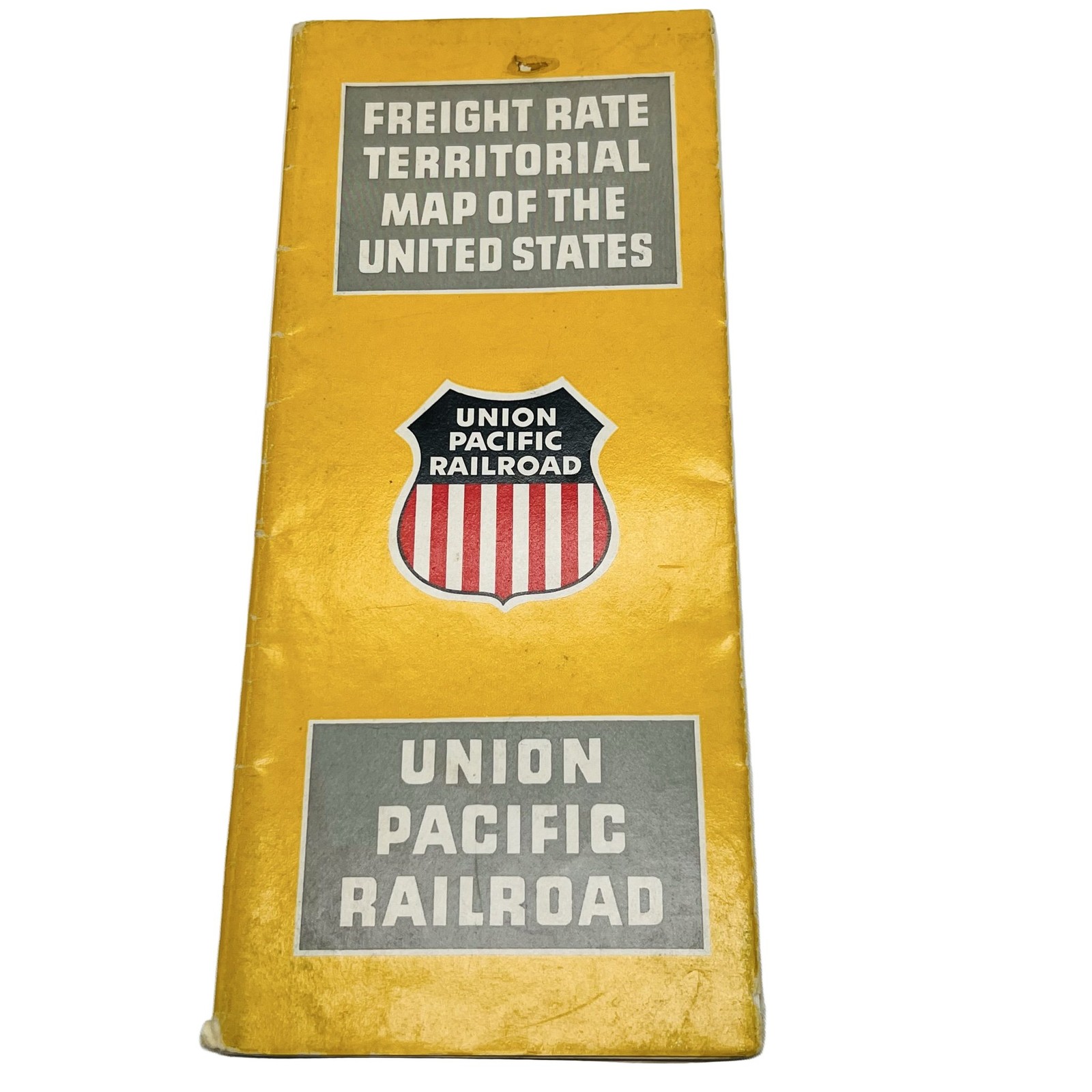 Union Pacific Railroad 1950 Freight Rate Map Vintage Collectible Ephemera