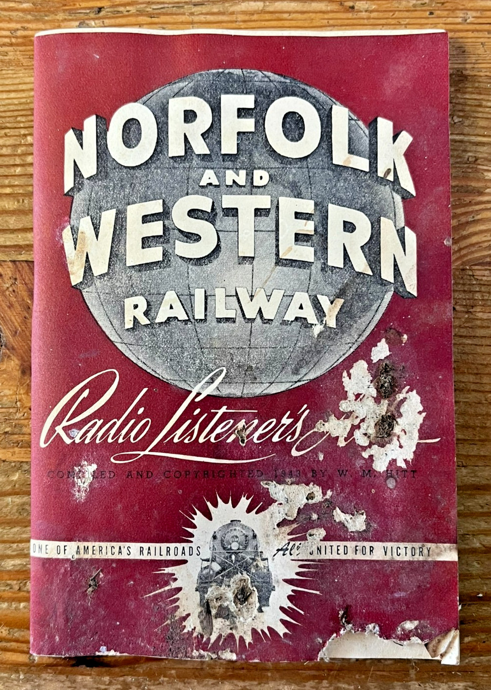 Vintage Norfolk And Western Railway Radio Listener’s Atlas Booklet N&R Railroad
