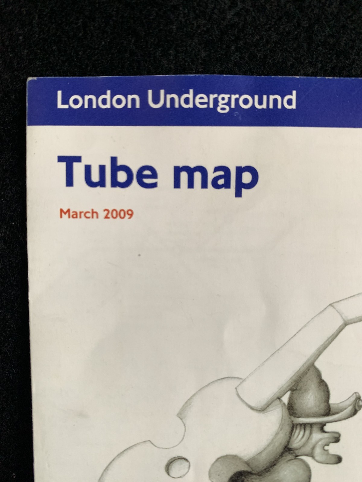 Paris/London Transit Ephemera (’83 Paris Bus Map, ’09 Tube Map, 2 Oyster Cards)