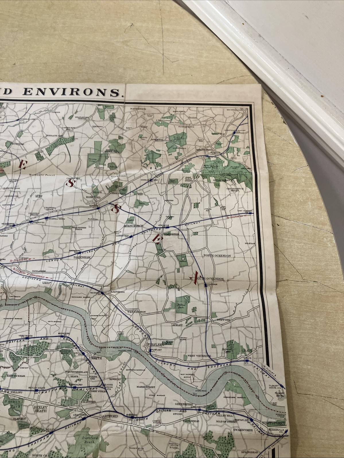 The “District” Map of Greater London & Environs – 1st ed – 1902