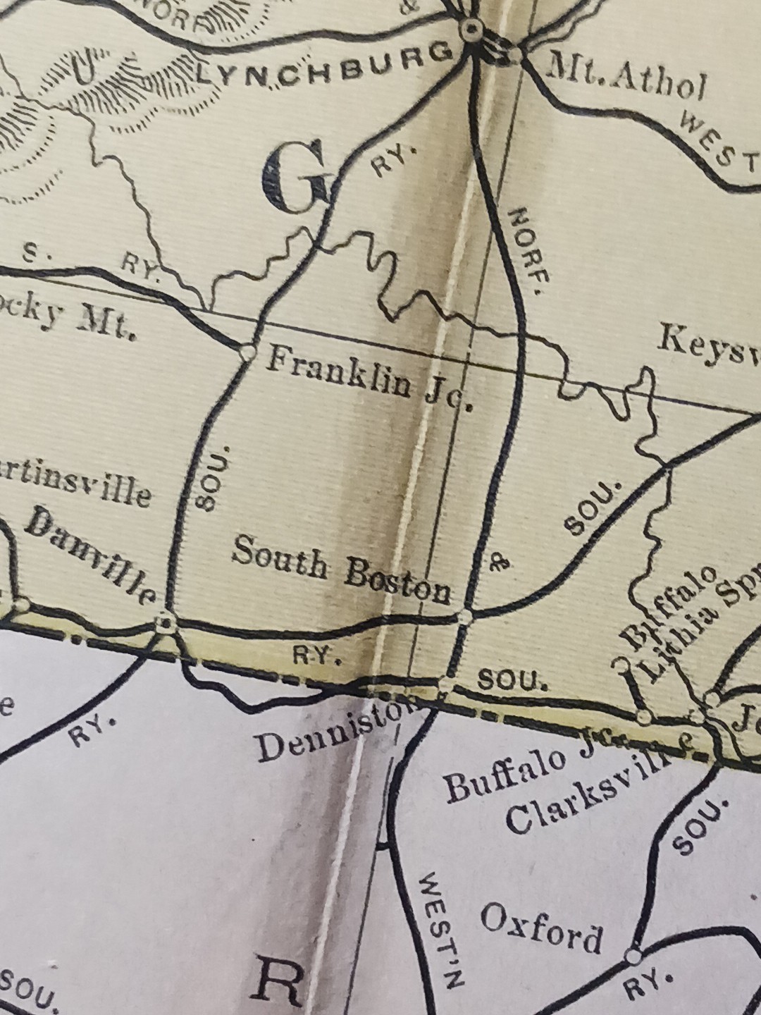 ~1904 Railroad Map West Virginia Maryland Delaware VA all lines Depots 11″x9″