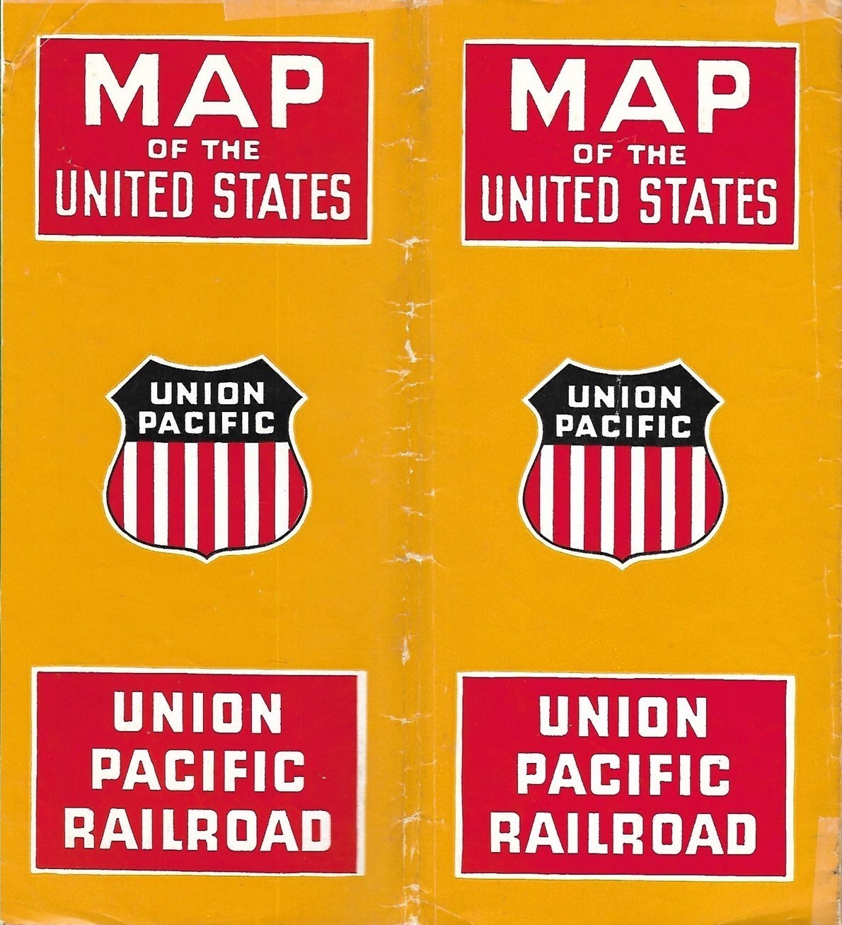 1947 UNION PACIFIC RAILROAD United States System Map Connections Photos History