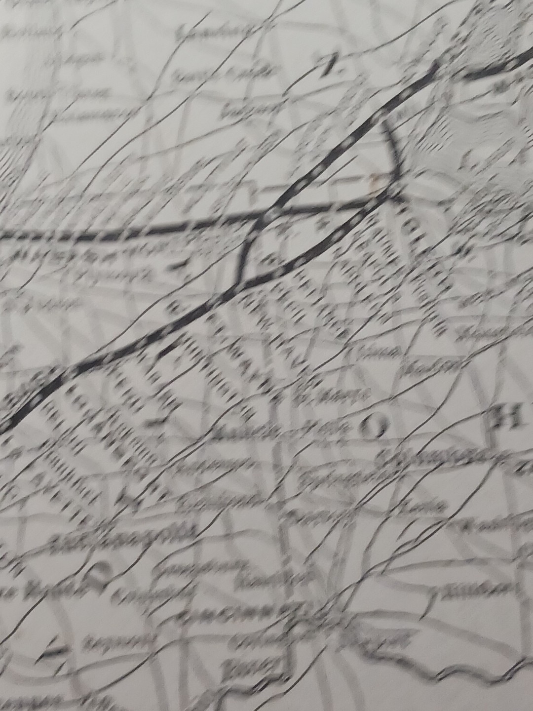 ~1910 Antique Train Map WABASH SYSTEM all Railroad Lines Stations Marked