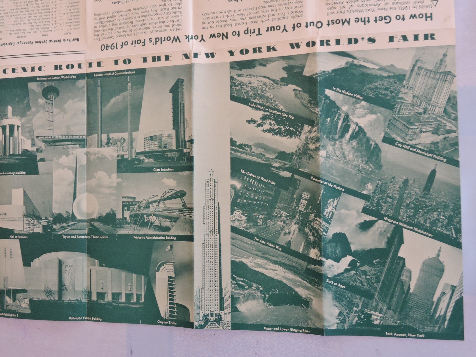 Rare 1940 1939 Worlds Fair 18×24 Subway MAP Railroad