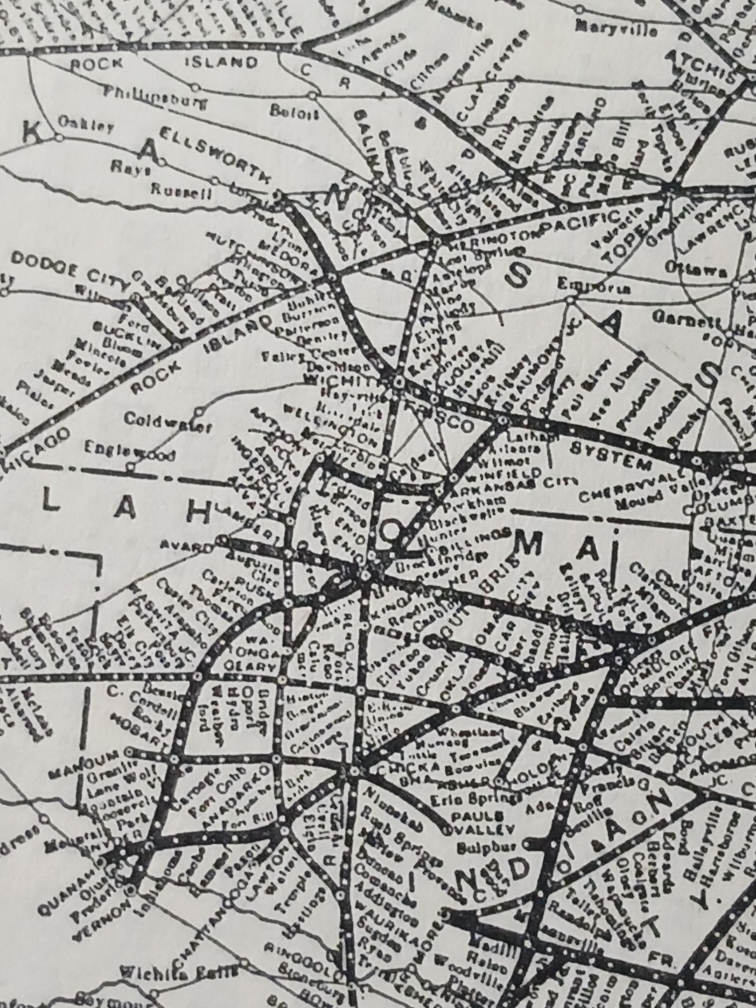 ~1904 ST LOUIS & SAN FRANCISCO RAILROAD vintage Railway Map + Report All Routes