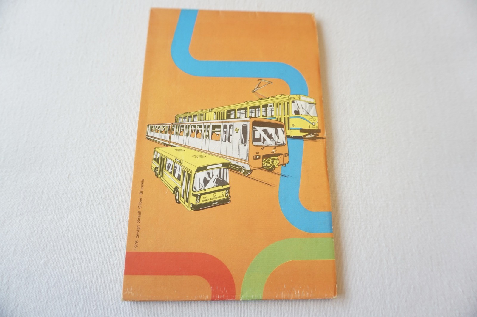 Sept 1976 Belgium Brussels Tram Tramways Railway Bus Map