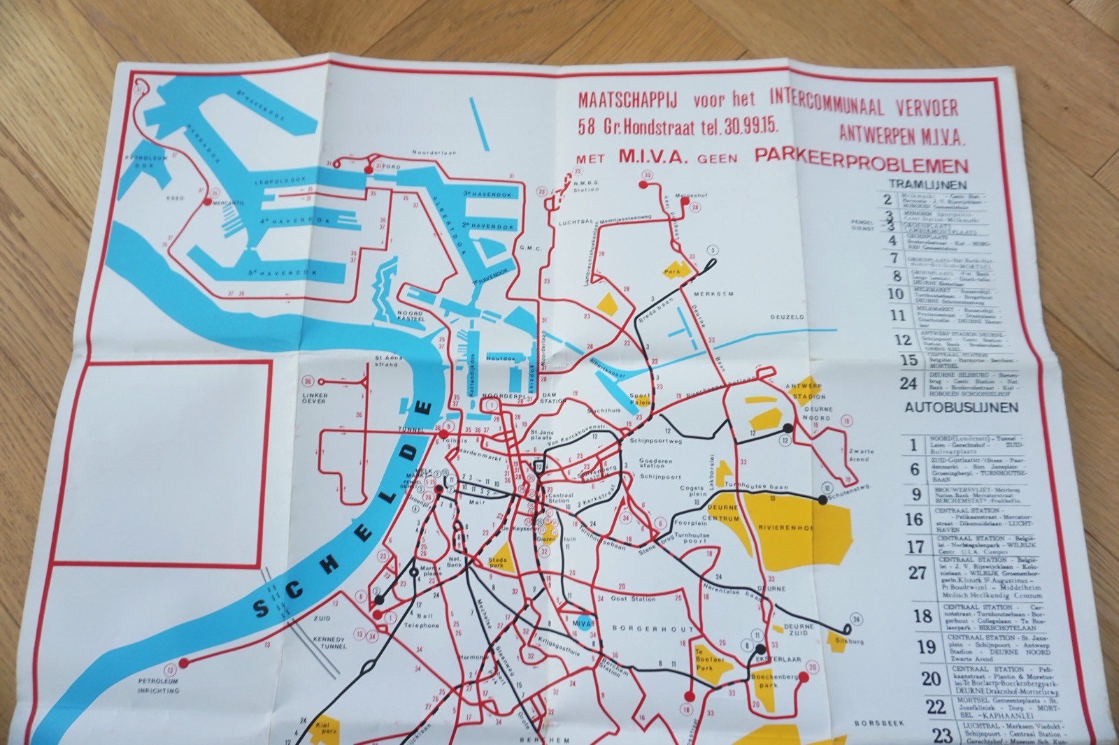 c1970s IVP Netherlands Railway Bus Tram Route Map