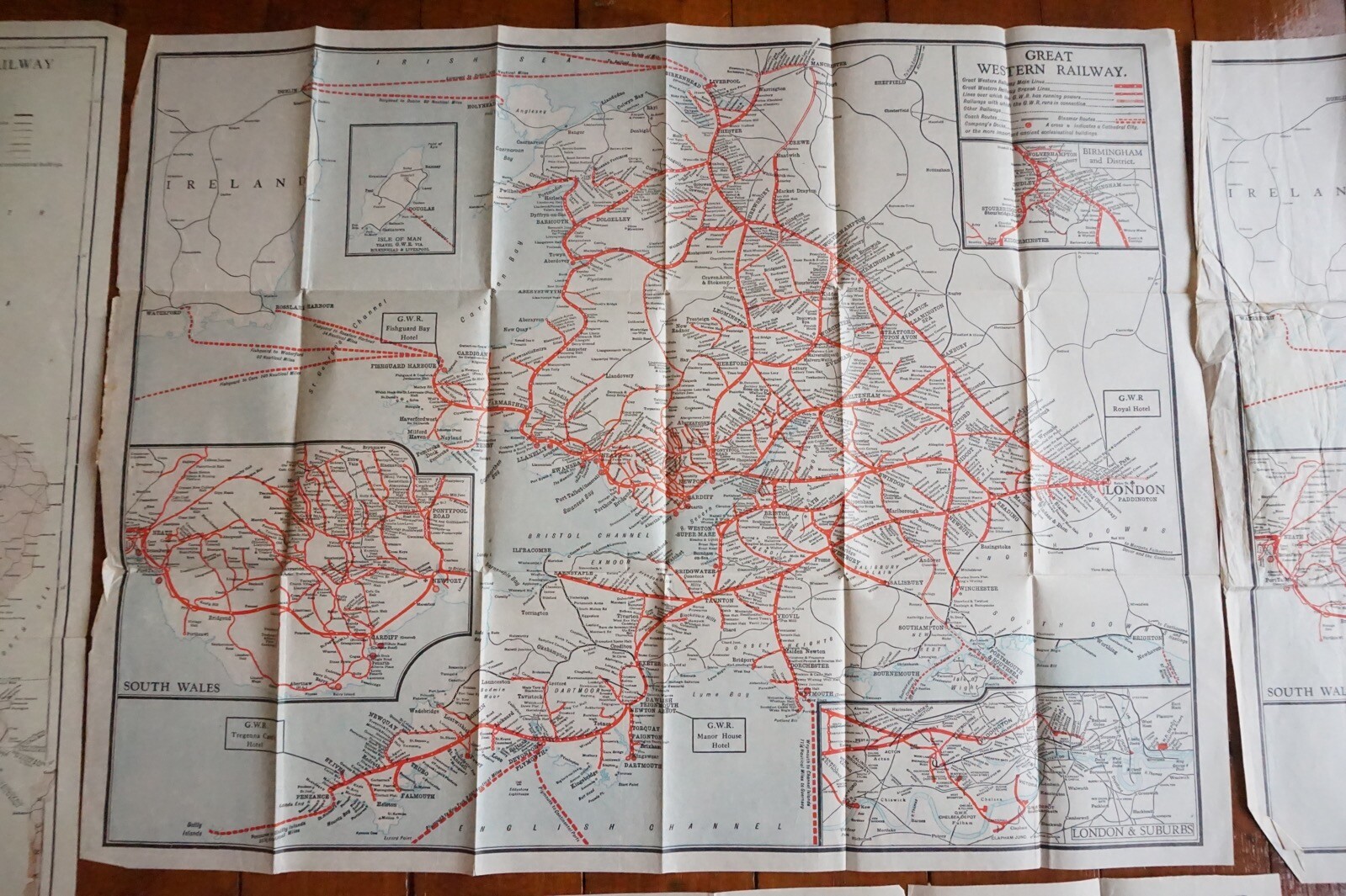GWR Great Western Railway Map x5 Ref C