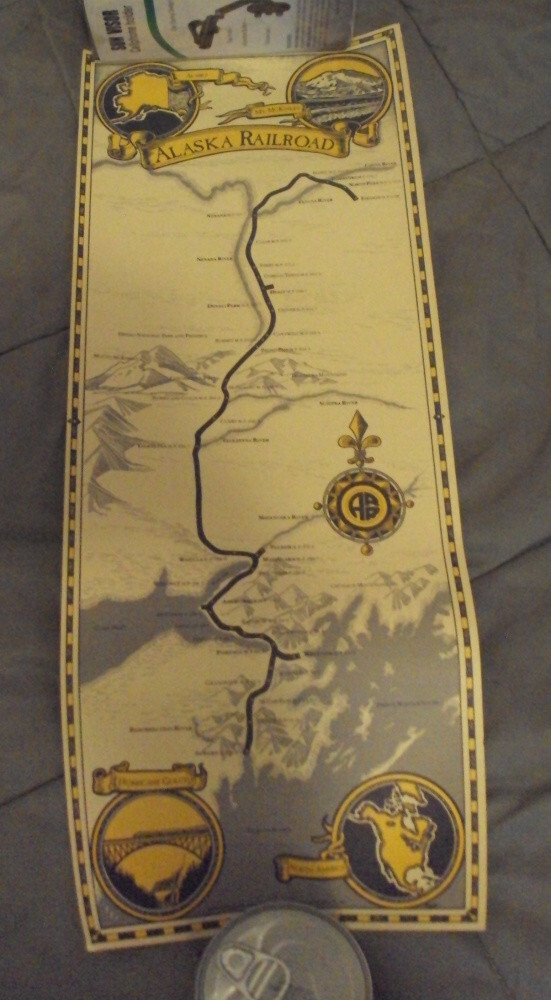 1993 Alaska Railroad corp map 9″ x 23″ poster