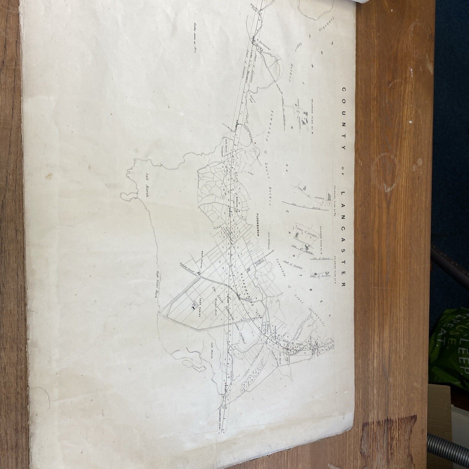 Whitehaven Furness Junction Railway Plans & Sections 1846 Engineers Lancashire
