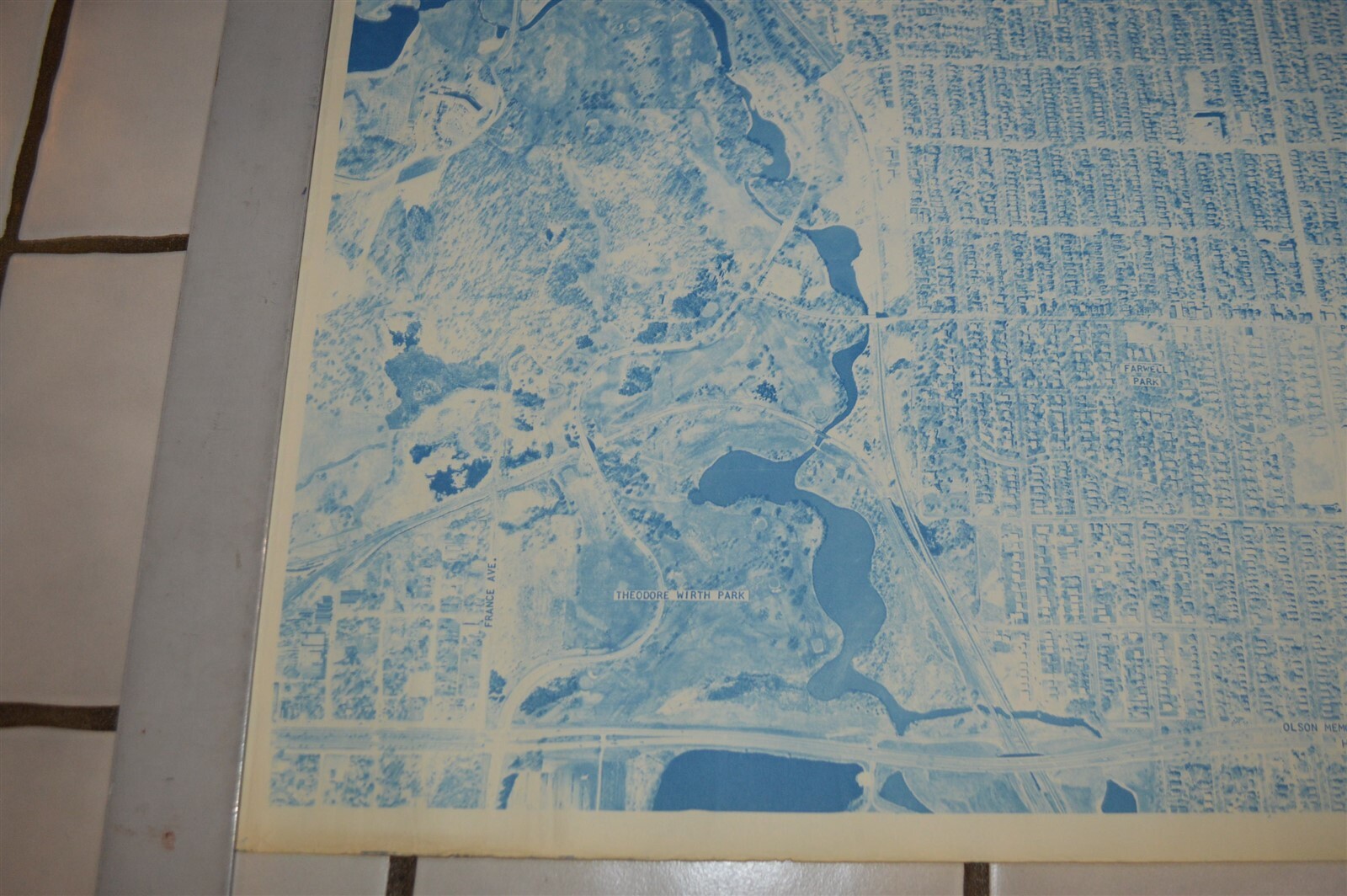 1958 Minnesota Hwy Dept Minneapolis West Lyndale 7th -27th Ave N Aerial Map