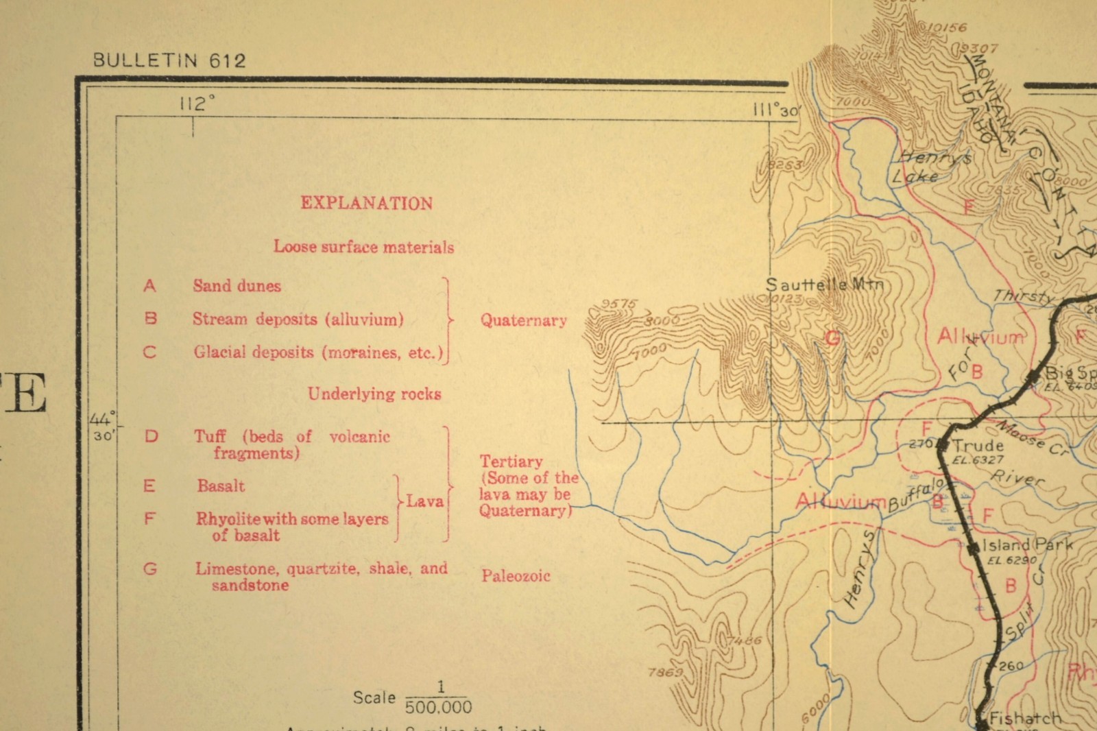 1915 Union Pacific Railroad Map Rexburg Idaho Sugar City ID Fremont County