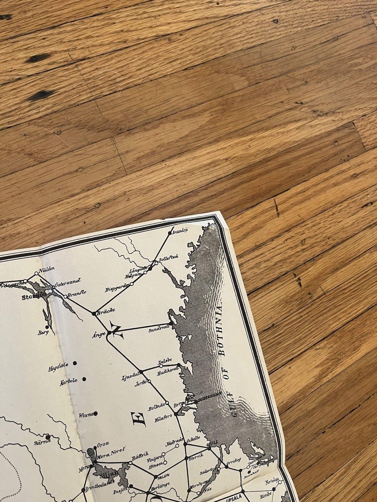 Vintage antique great eastern railway Co. Map Berlin Amsterdam Holland, Germany.