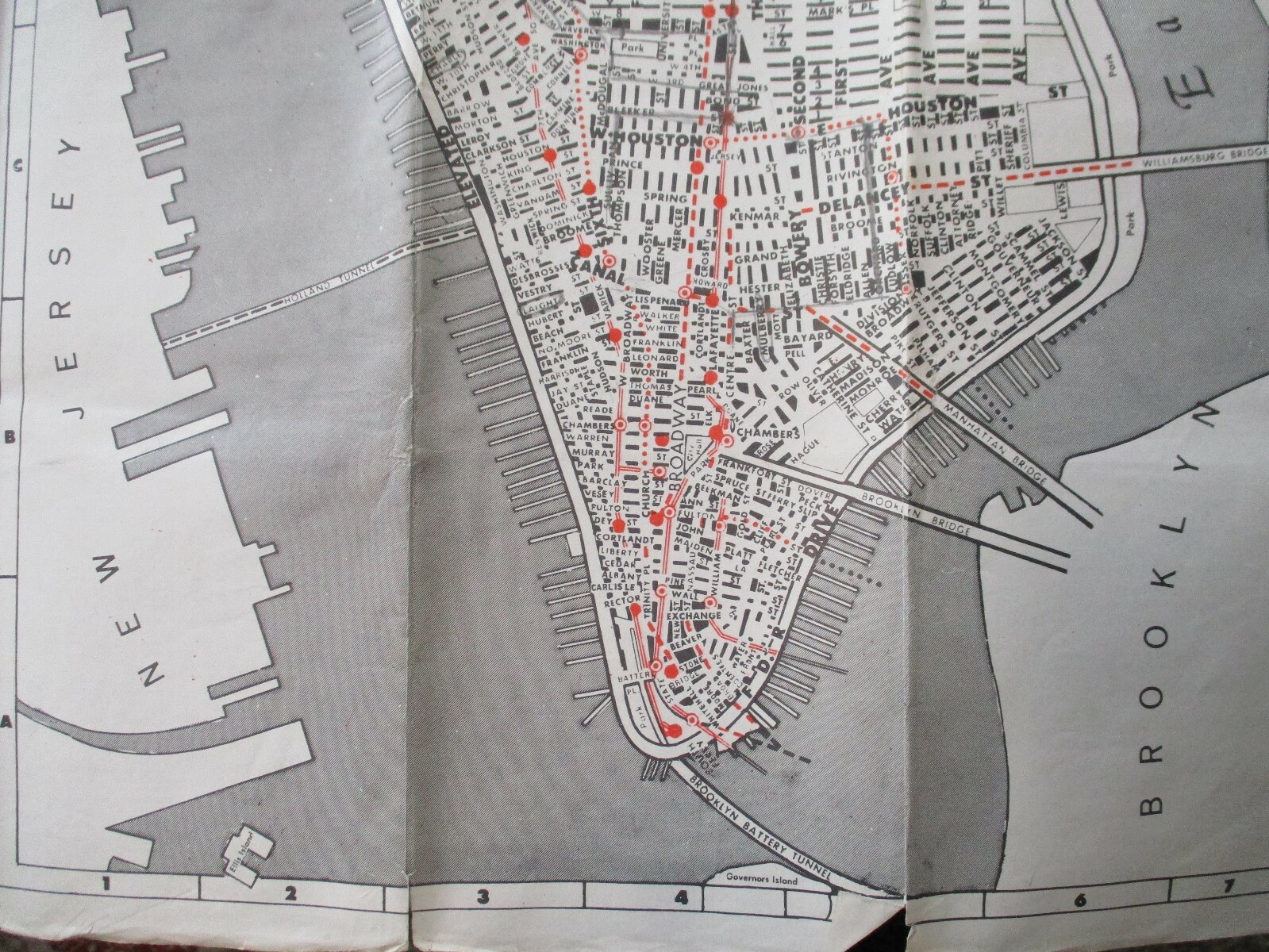1950s? New York City 4 Transit Maps Hansens IND BMT IRT Subway Brooklyn Queens +