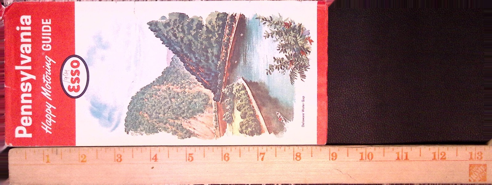 1964 Esso Pennsylvania Happy Motoring Road Map Guide Delaware Water Gap