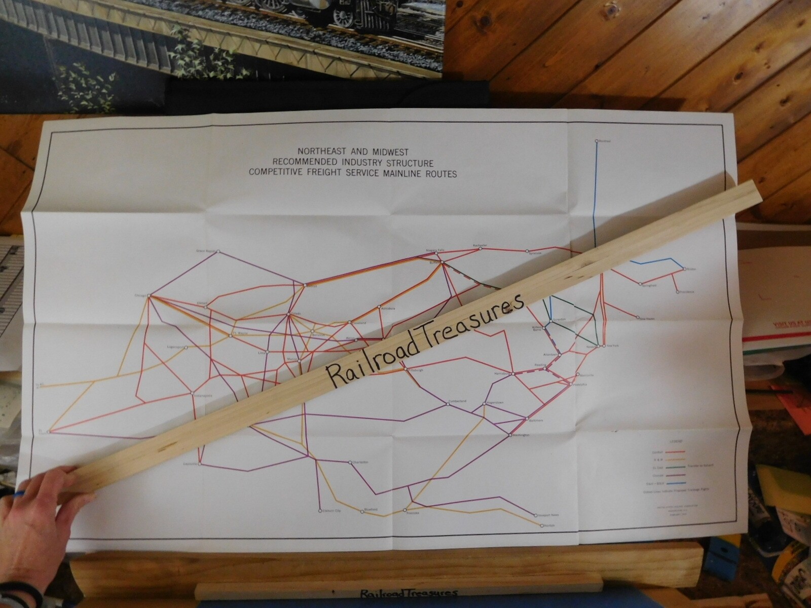 Map Northeast and Midwest Industry Structure Competitive Freight Service 1975