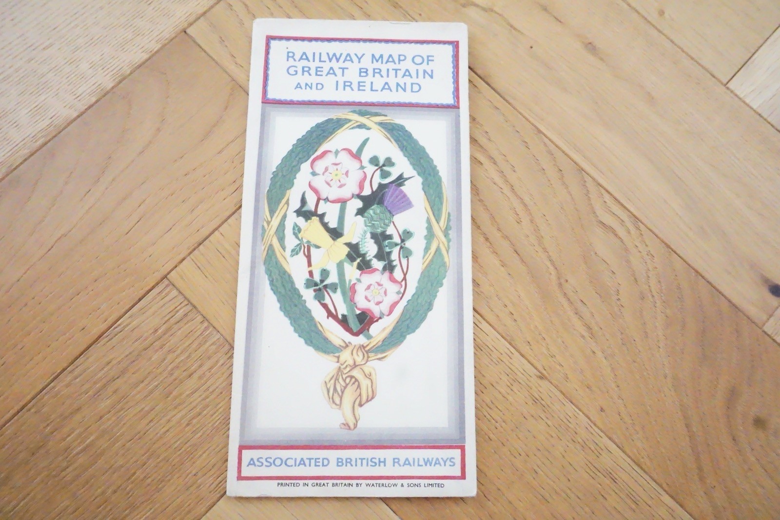 c1950s Associated British Railways Railway Map LNER LMS Southern