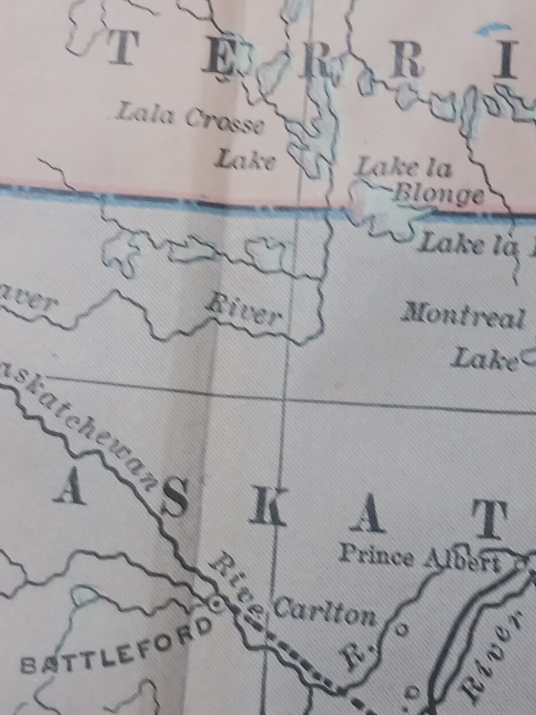 ~1898 ANTIQUE Railroad Map WESTERN CANADA Train Route Railway Stations 9″x 11″