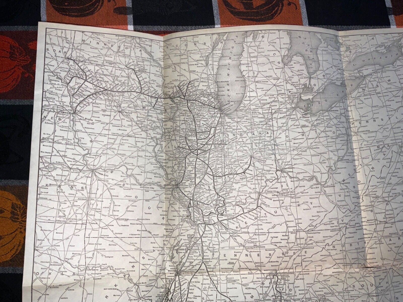 1922 Illinois Central Railroad Map & Gazetteer map page Yazoo Mississippi Valley