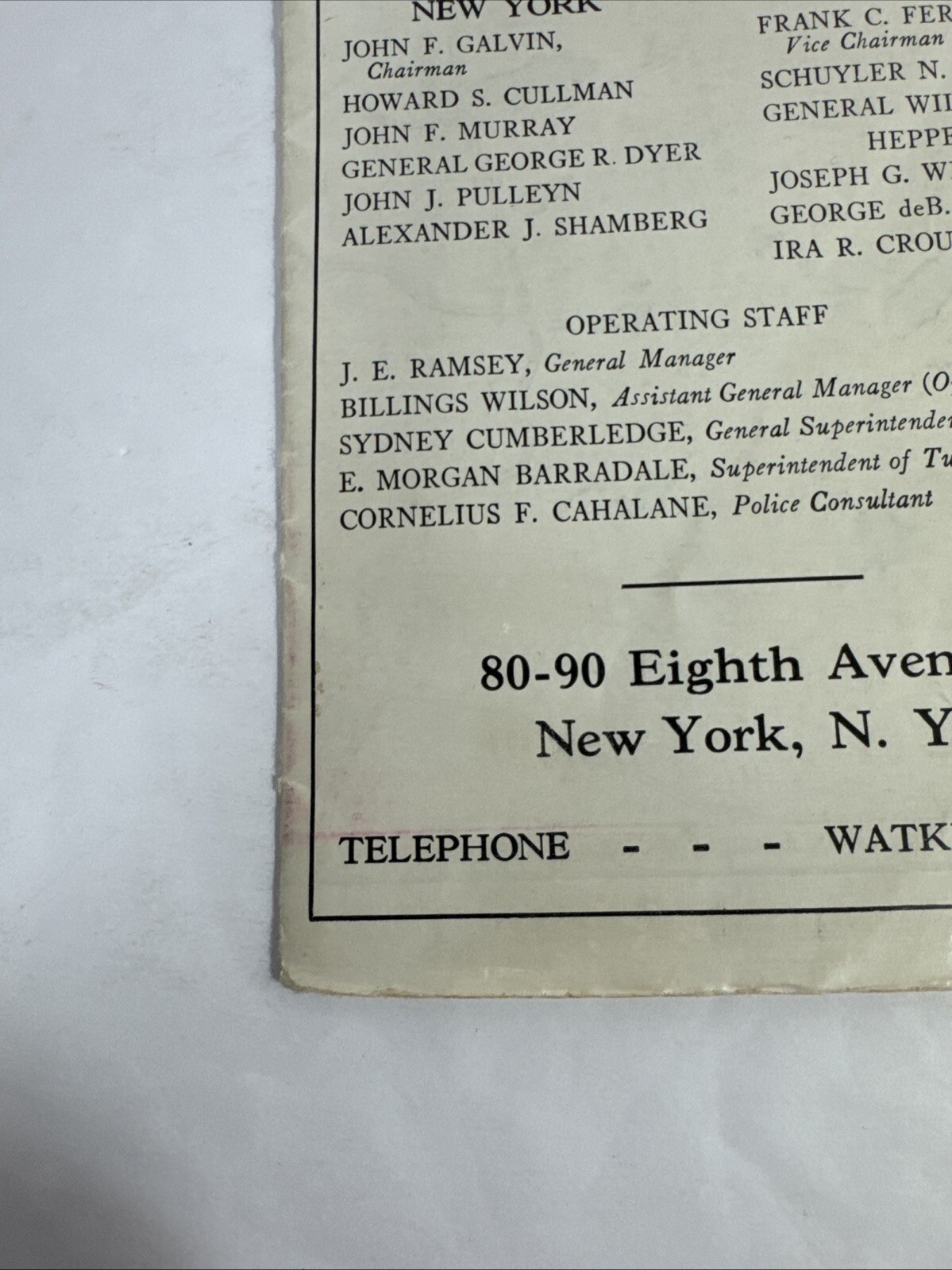 RARE 1938 New York City Map NYC Road Highway Bridge Tunnel PORT AUTHORITY