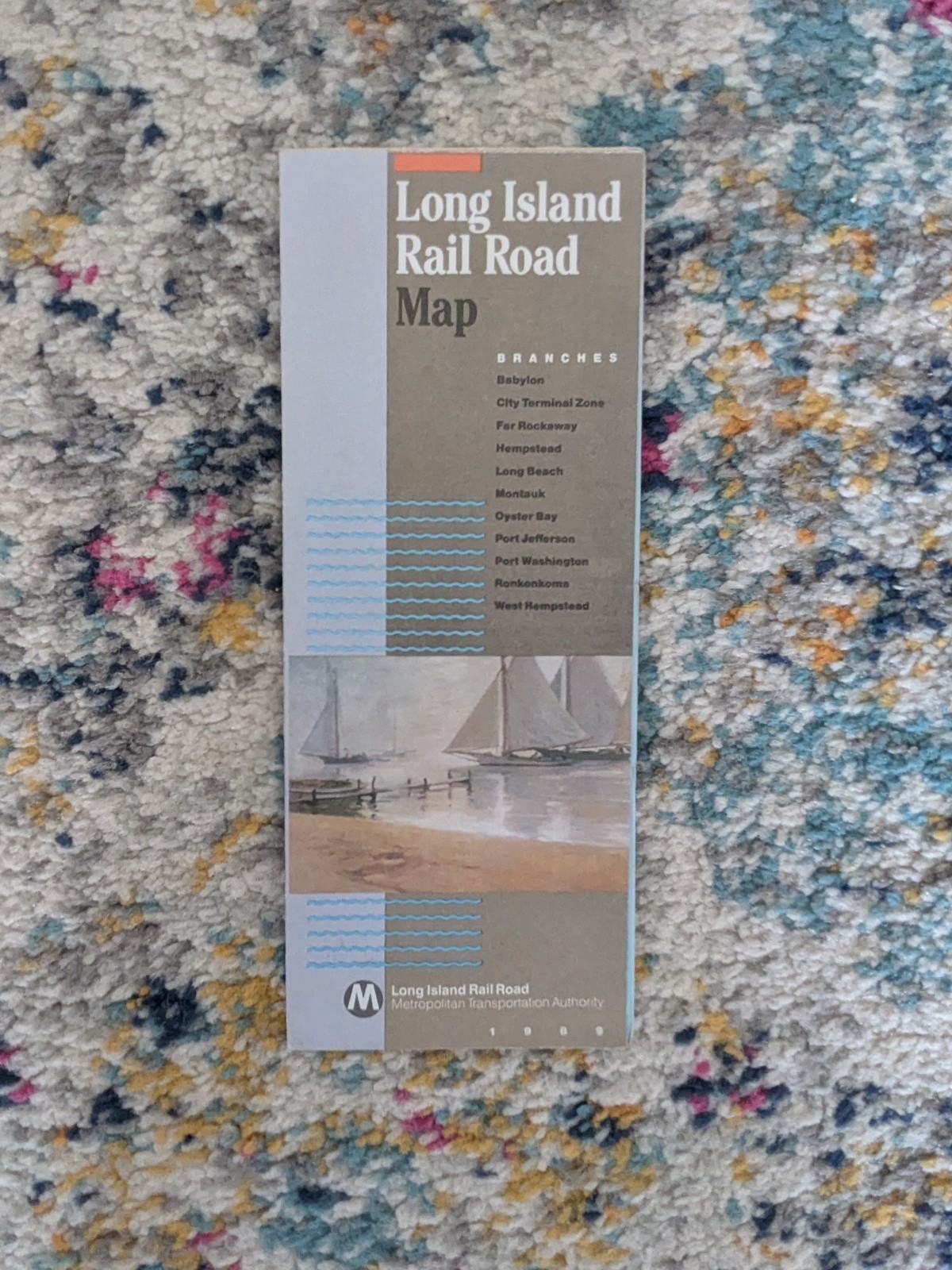 Long Island Rail Road (LIRR) Map 1989