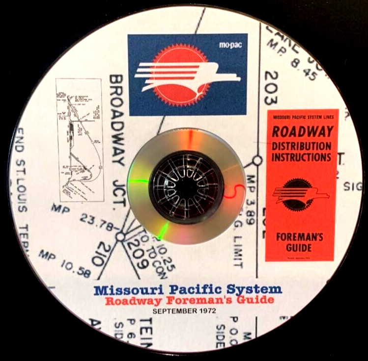 Missouri Pacific 1972 Roadway Foreman’s Guide PDF Pages on DVD