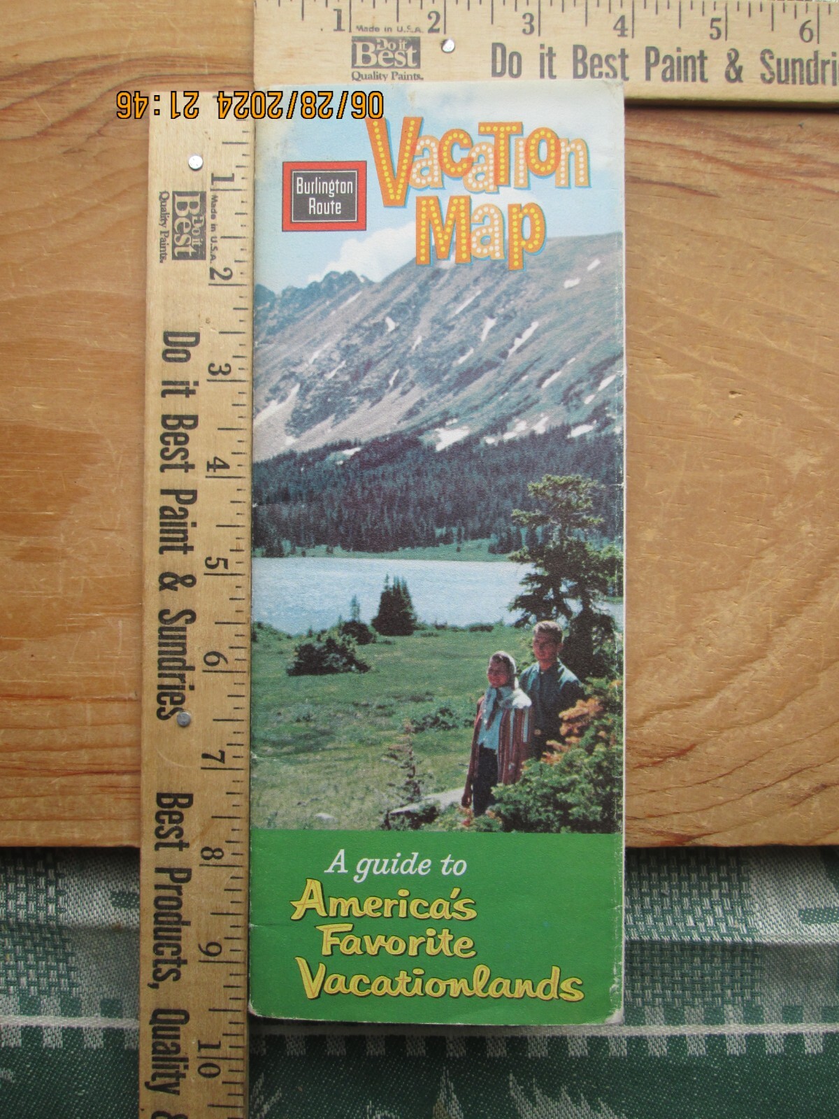 Burlington route map A guide to America’s favorite vacation land 1963