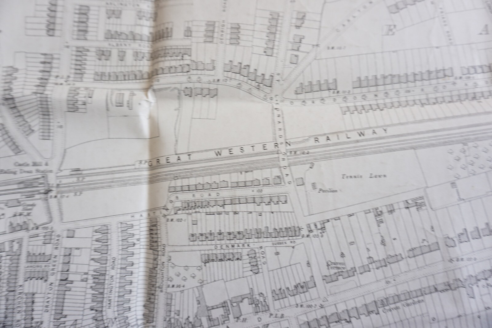1894 Ealing Lindon Middlesex GWR OS Railway Map