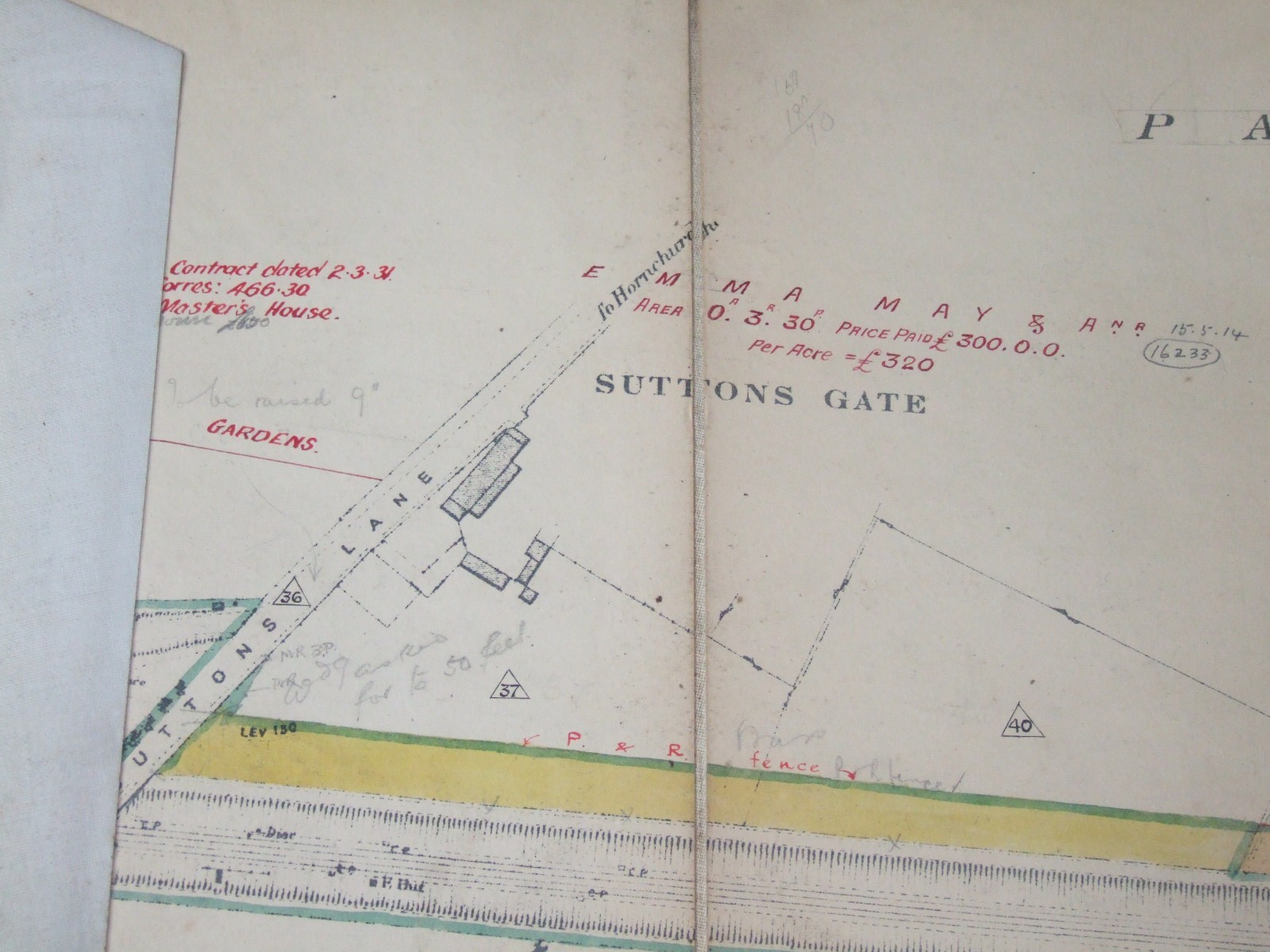 BARKING AND UPMINSTER WIDENING original Engineering Plan. 1920s/30s. LMS. VGC.