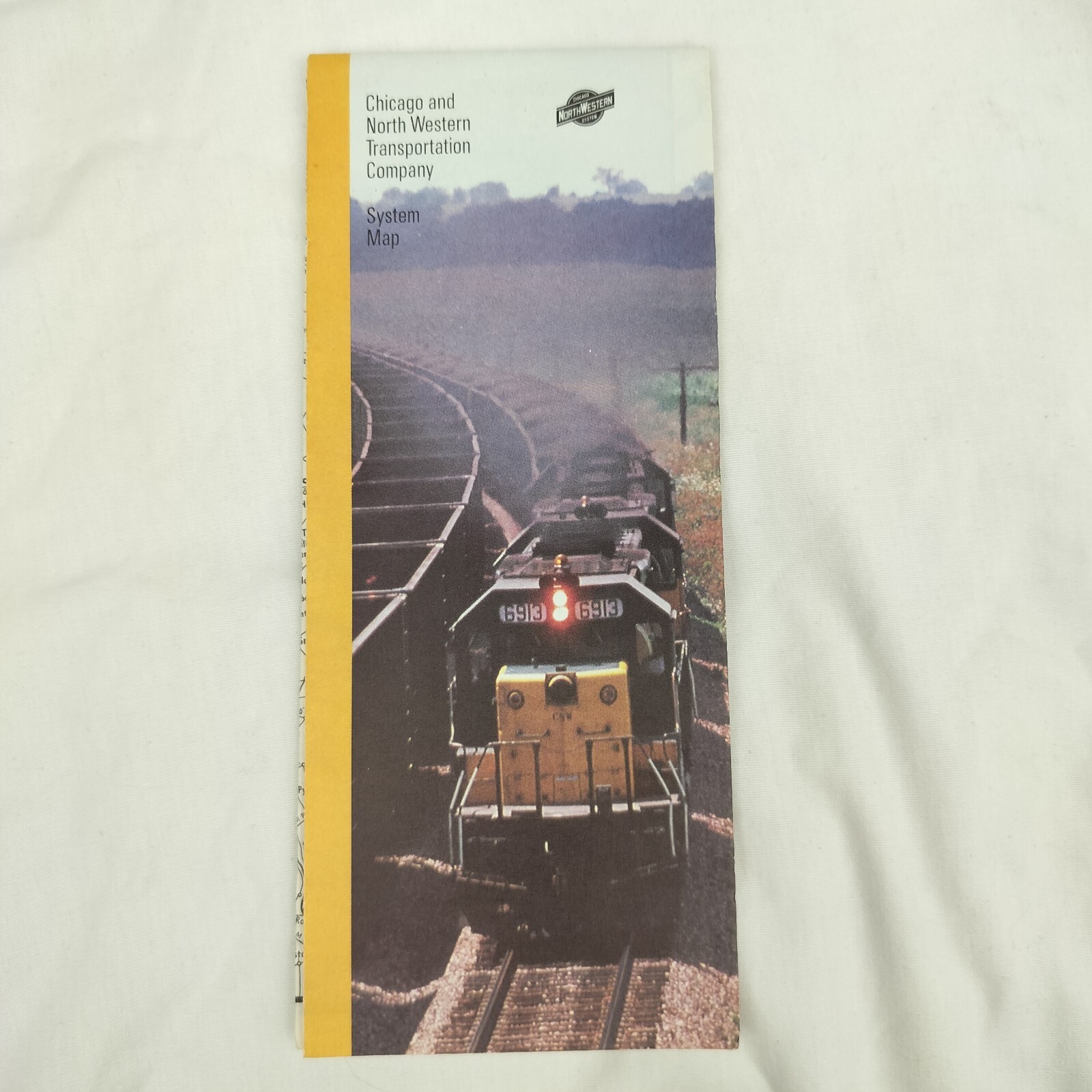 CHICAGO AND NORTHWESTERN TRANSPORTATION COMPANY SYSTEM MAP 1985 Railroad