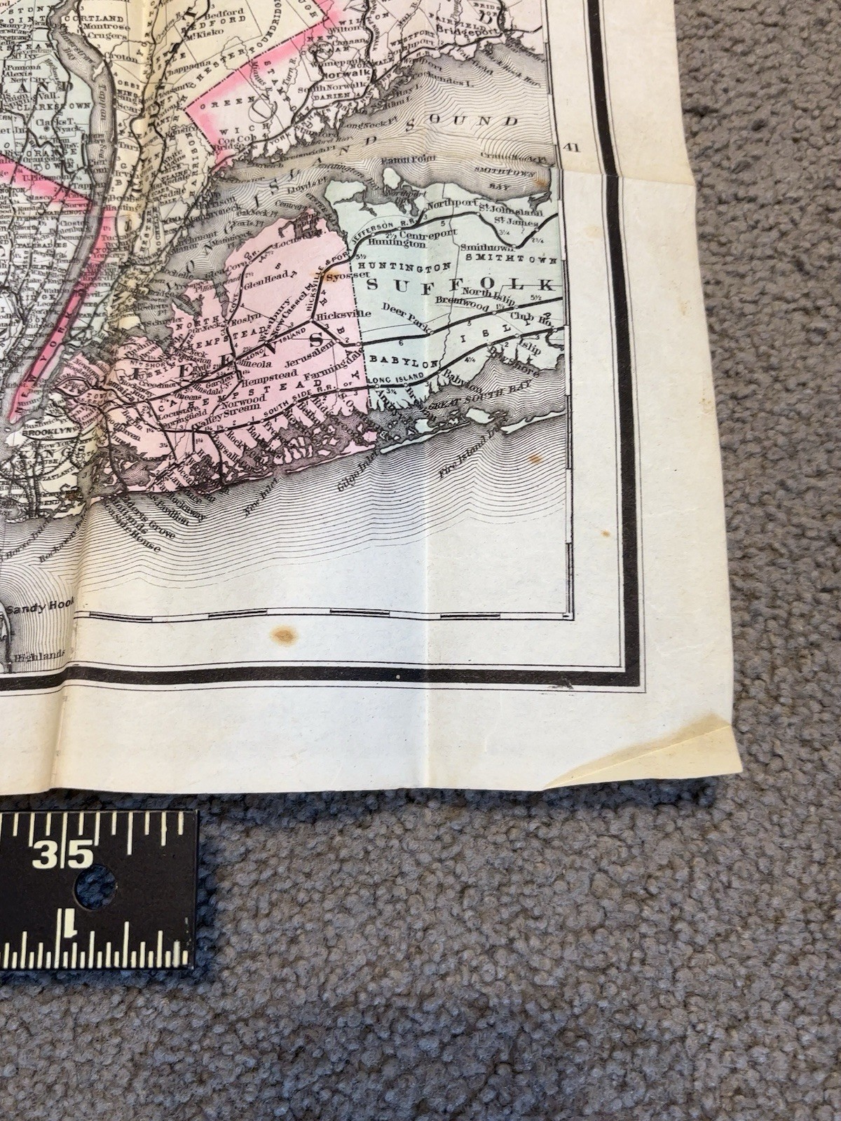 Railroad Collectibles Coltons Rail Road Map NY Canada 1883 & Romance Of Railway