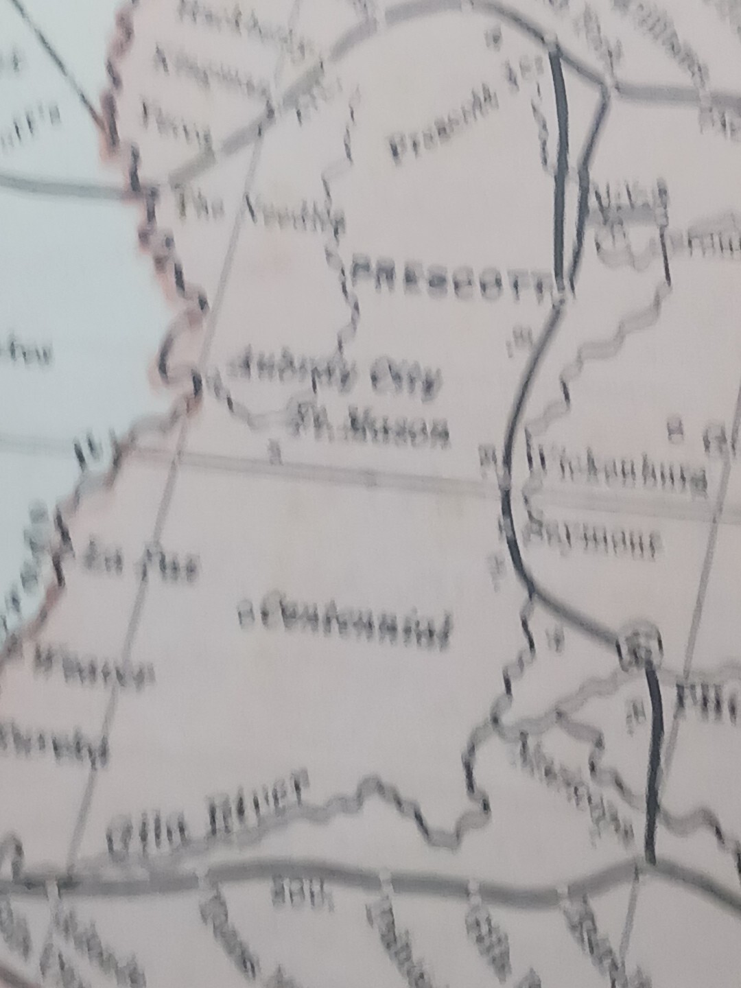 1895 Antique Train Route Map Utah Arizona Colorado NM All Railroad Lines 11″×9″
