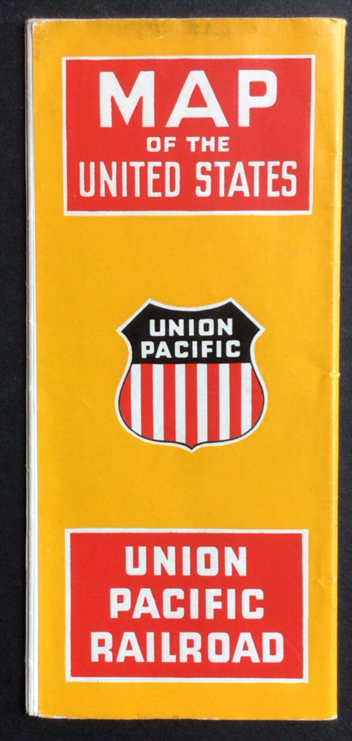 1947 Union Pacific Railroad Map Of The United States #6